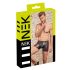 NEK - Schwarze Boxershorts mit rotem Seiteneinsatz und Reißverschluss