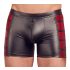 NEK - Schwarze Boxershorts mit rotem Seiteneinsatz und Reißverschluss - M