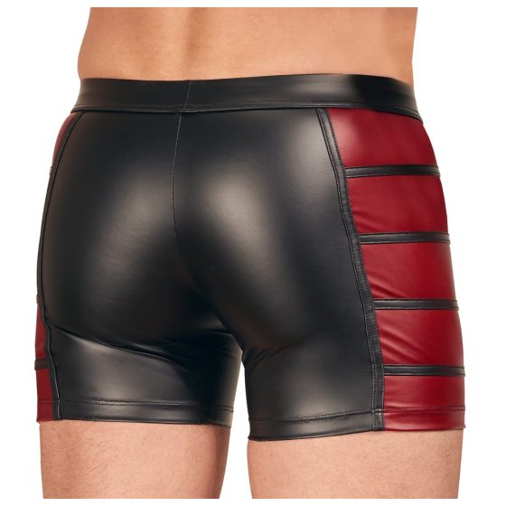 NEK - Boxershorts mit roten Seitenstreifen und Reißverschluss (schwarz) - M
