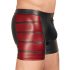NEK - Schwarze Boxershorts mit rotem Seiteneinsatz und Reißverschluss - XL