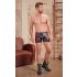 NEK - Schwarze Boxershorts mit rotem Seiteneinsatz und Reißverschluss - XL