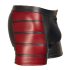 NEK - Schwarze Boxershorts mit rotem Seiteneinsatz und Reißverschluss - XL