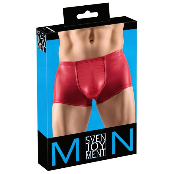 Svenjoyment - Glänzende Push-up-Boxershorts (Rot)