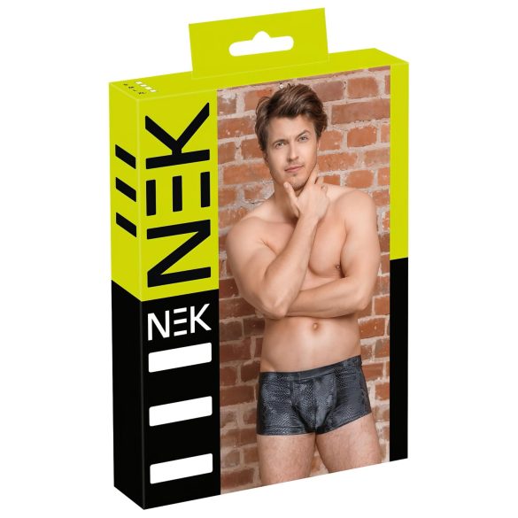 NEK - Boxershorts mit Schlangenledermuster (Schwarz)