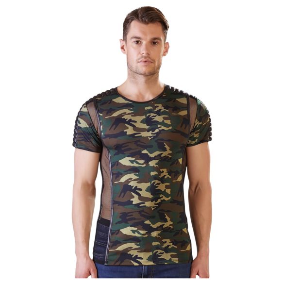 NEK - Tarnfarbenes Herren T-Shirt (Grün-Braun) - 2XL