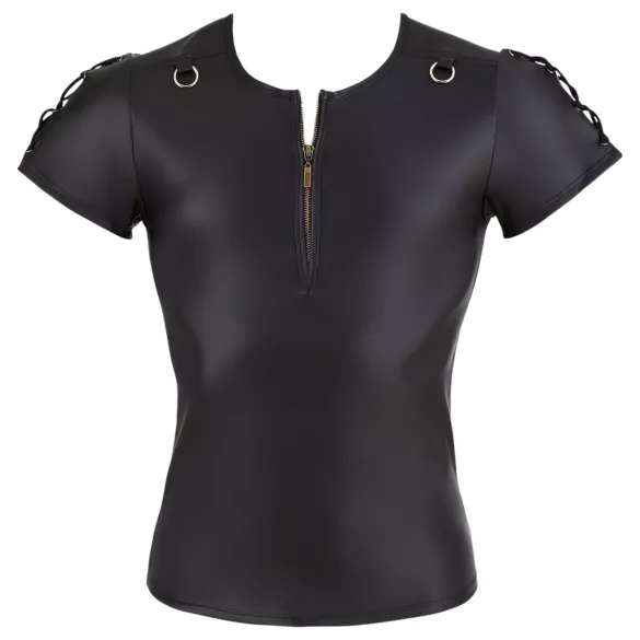 NEK - Mattes Herren-Shirt mit kurzen Ärmeln (schwarz)