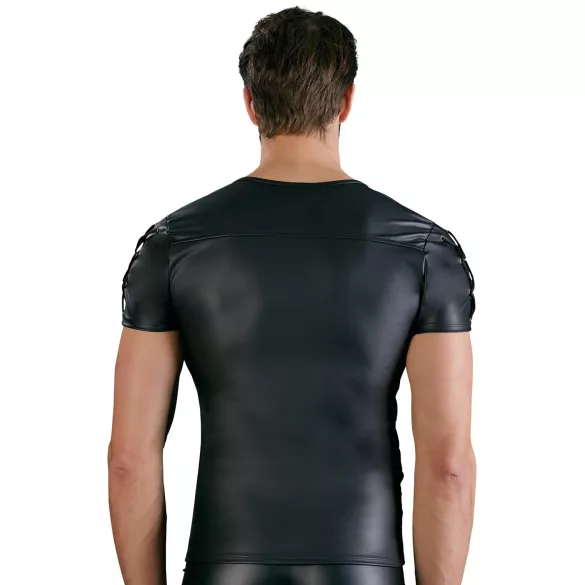 NEK - Mattes Herren-Shirt mit kurzen Ärmeln (schwarz) - XL