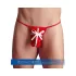 Geschenk Weihnachts-String in Rot für Männer (S-L)
