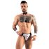 Svenjoyment - Herren Kellner-Tanga-Set (schwarz-weiß)