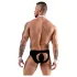 Svenjoyment - Herren Kellner-Tanga-Set (schwarz-weiß) - L