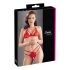 Cottelli - Offenherziges Spitzen-BH-Set (Rot) - XL