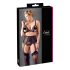 Cottelli Plus Size - Spitzenwäsche-Set (schwarz) - XXXL