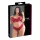 Cottelli Plus Size - weiches Spitzen-BH-Set (rot) - 3XL