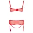 Cottelli Plus Size - variables Unterwäsche-Duo (rot)