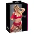 Cottelli Plus Size - variables Unterwäsche-Duo (rot)