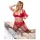 Cottelli Plus Size - variables Unterwäsche-Duo (rot) - 90D/XL