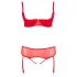 Cottelli Plus Size - variables Unterwäsche-Duo (rot) - 90D/XL