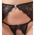 Abierta Fina - Glanzende Spitzenzauber - BH-Set (Schwarz)
