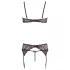 Abierta Fina - Glanzende Spitzenzauber - BH-Set (Schwarz)