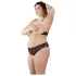 Cottelli Plus Size - Perlen-BH-Set (schwarz) - XL