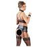 Cottelli Bondage - Spitzenglanz Dessous-Set (4-teilig) - L