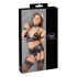 Cottelli Bondage - Spitzenglanz Dessous-Set (4-teilig) - XL