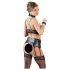 Cottelli Bondage - Glänzendes Spitzenwäsche-Set (4-teilig) - XL