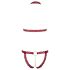 Cottelli - offenes BH-Set mit Metallring (rot)