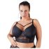 Cottelli Plus Size - Spitzen-BH mit Trägern (schwarz)