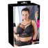 / Cottelli Plus Size - Spitzendetail-BH mit Trägern (Schwarz)