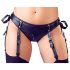 Cottelli Bondage - Glänzendes Hebeset mit Fesseln (schwarz) - L