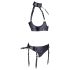 Cottelli Bondage - Glänzendes Hebeset mit Fesseln (schwarz) - L
