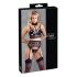 Cottelli Bondage: Spitzen-Set mit Handschellen (schwarz)