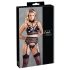 Cottelli Bondage: Spitzen-Set mit Handschellen (schwarz) - M