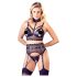 Cottelli Bondage: Spitzen-Set mit Handschellen (schwarz) - M