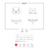 Obsessive 860-SET-3 - Rosiger Spitzen-BH-Set (Rot) - L/XL