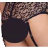 Cottelli Bondage Plus Size - Spitzen-BH-Set (schwarz)