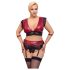 / Cottelli Bondage Plus Size - Spitzen-BH Set (Rot)