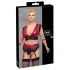 / Cottelli Bondage Plus Size - Spitzen-BH Set (Rot)