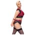 / Cottelli Bondage Plus Size - Spitzen-BH Set (Rot)