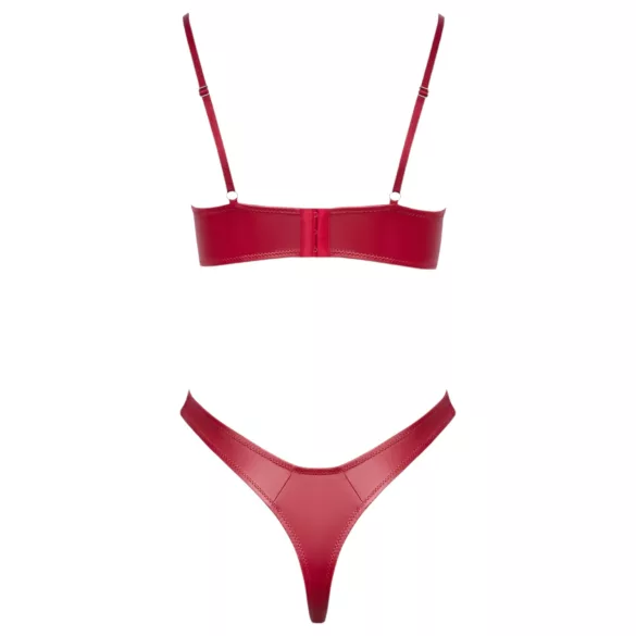 Cottelli Party - glänzendes BH-Set (rot) - 80B/M