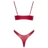 Cottelli Party - glänzendes BH-Set (rot) - 85B/L