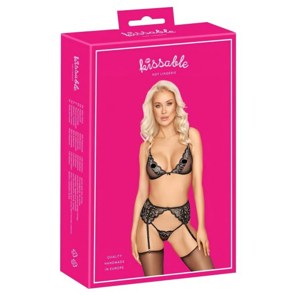 Kussbarer - Dessous-Set (schwarz)