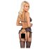 Kissable - Stickere BH-Set in Pink-Lila (Schwarz) - L/XL