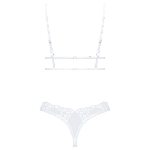 Obsessive Set Heavenly - Spitzen-BH-Set (Weiß) - M/L