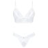 Obsessive Set Heavenly - Spitzen-BH-Set (Weiß)