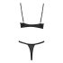 Cottelli Party - Schnürkorsett-Set (schwarz) - 80C/M