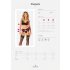 Obsessive Chemeris - BH-Set mit Strumpfhalter (schwarz) - M/L