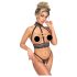 Abierta Fina - Ketten-Set mit Öffnungen (schwarz) - M