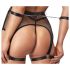 Cottelli Bondage - Transparenter Netz-Set mit Ketten (schwarz) - M